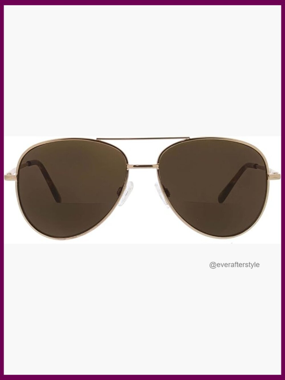Peepers Unisex Ultraviolet Bifocal Aviator Sunglasses